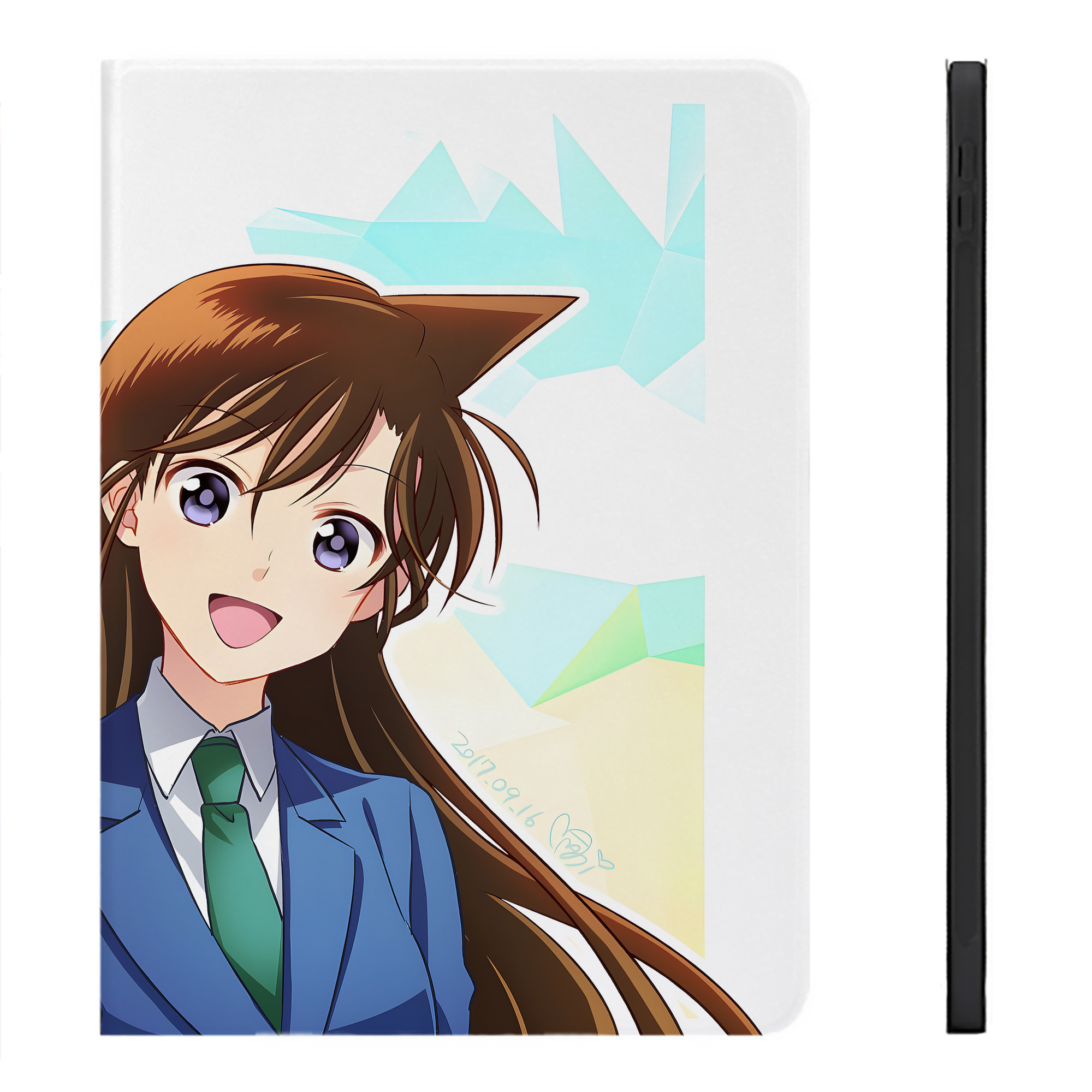 （画像用） 名探偵コナン Detective Conan IPadケース ペンホルダー付き ブックスタイルデザイン